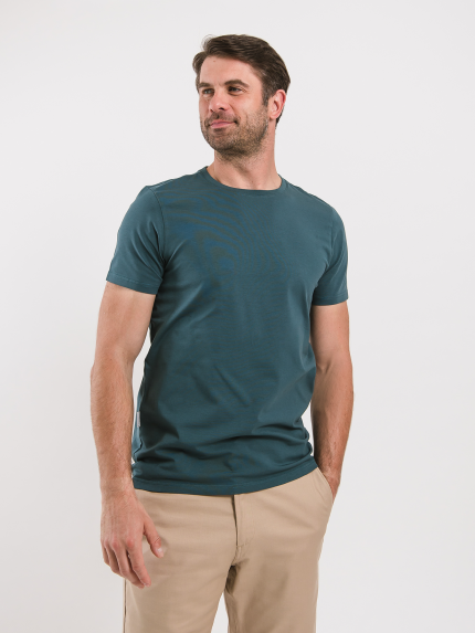 Men’s Round Neck T-shirt Be Lenka Essentials - Deep Ocean Blue